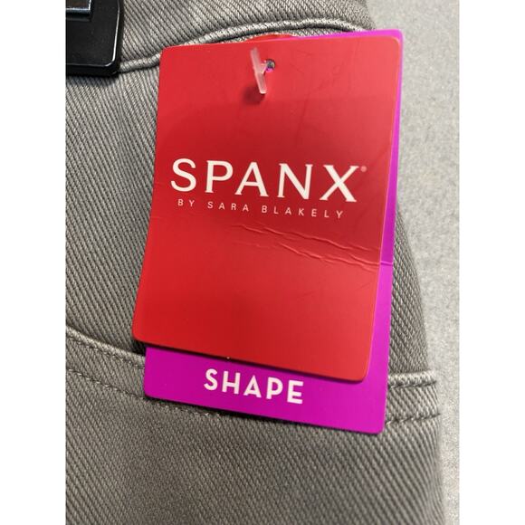 Spanx Jean-ish Ankle Cropped Shape Leggings Womens Size XS Petite Gray Slimming - Picture 2 of 9